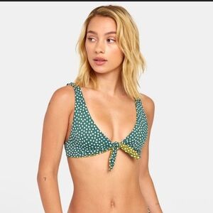 RVCA Axis Reversible Tie-Front Bikini Top - Women's